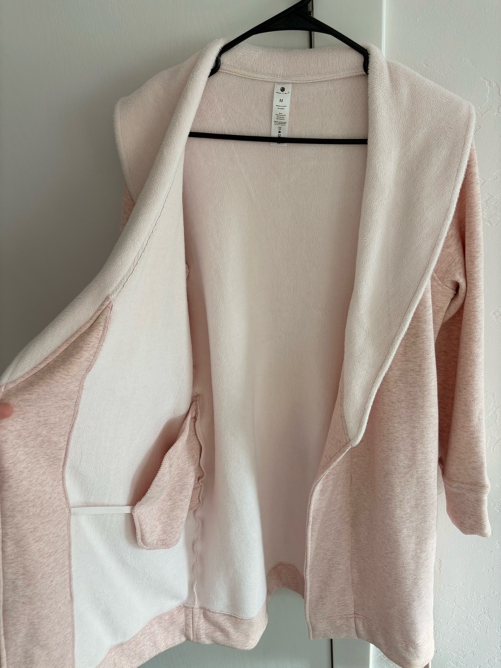 Yogalicious Ultra Plush Cozy Fleece Robe(Heather Petal Pink) - Picture 9 of 13